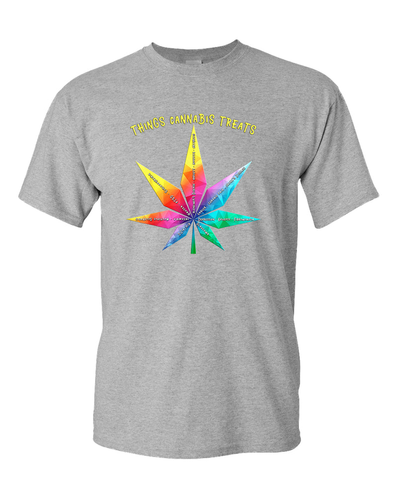 Things cannab*s treats t-shirt, colorful leaf t-shirt - Fivestartees