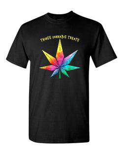 Things cannab*s treats t-shirt, colorful leaf t-shirt - Fivestartees