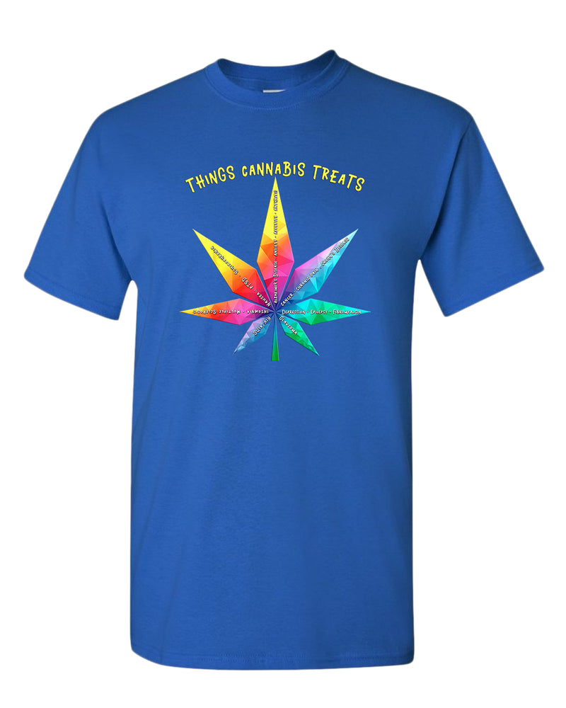 Things cannab*s treats t-shirt, colorful leaf t-shirt - Fivestartees