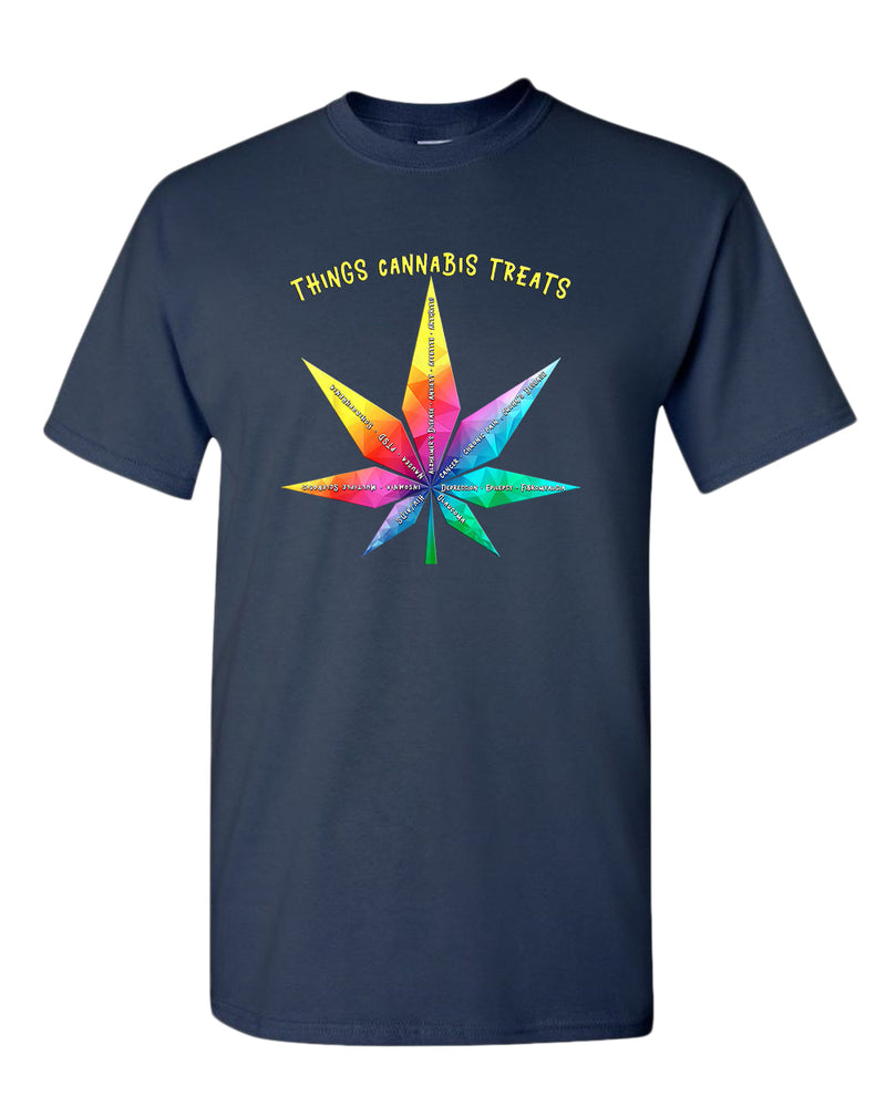 Things cannab*s treats t-shirt, colorful leaf t-shirt - Fivestartees