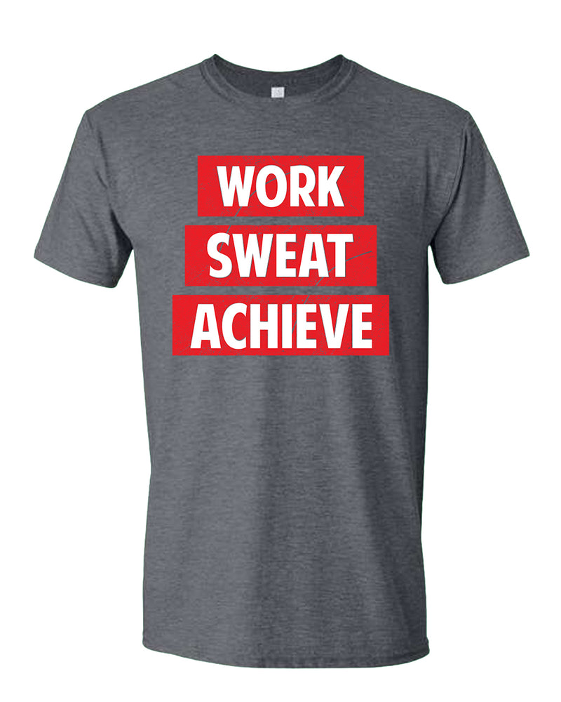 Work Swear Achieve T-shirt, casual Gym T-shirt - Fivestartees