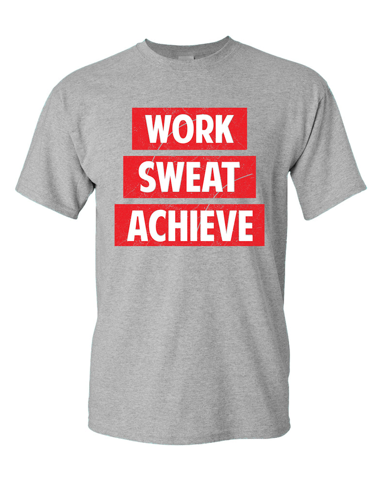 Work Swear Achieve T-shirt, casual Gym T-shirt - Fivestartees