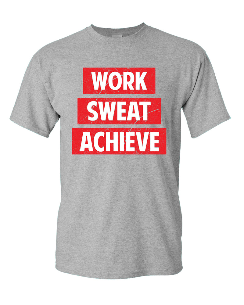 Work Swear Achieve T-shirt, casual Gym T-shirt - Fivestartees