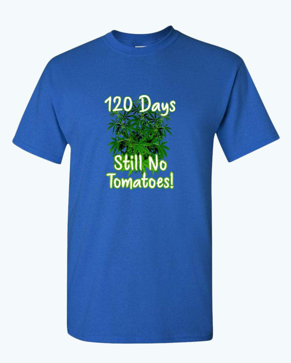 120 days still no tomatoes t-shirt Fivestartees