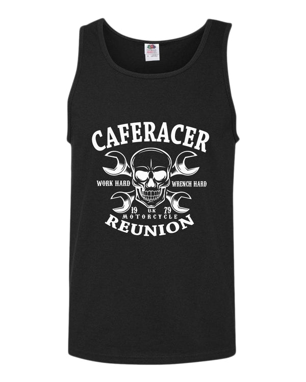 Work hard wrench hard motorcycle reunion tank top - Fivestartees