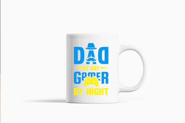 Dad by day gamer by night Coffee Mug, gamer dad Coffee Mug - Fivestartees