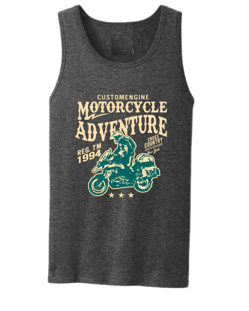 Motorcycle adventure cross country tank top - Fivestartees