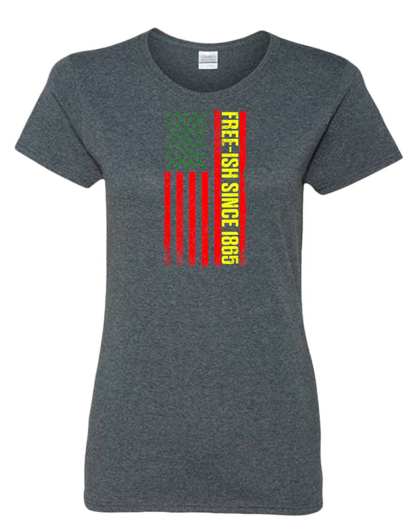 American flag juneteenth t-shirt green yellow red flag tees - Fivestartees