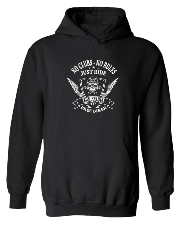 Truespirit motorcycle, no clubs, no rules hoodie - Fivestartees