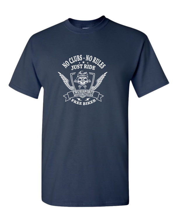 Truespirit motorcycle, no clubs, no rules t-shirt - Fivestartees