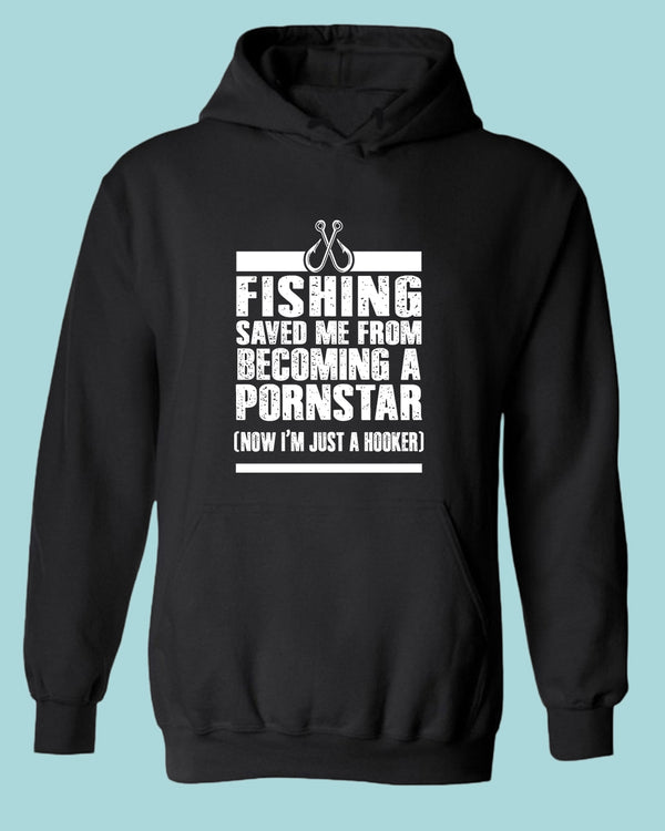 Fishing save me from becoming a P*** star hoodie, funny fisherman hoodie - Fivestartees