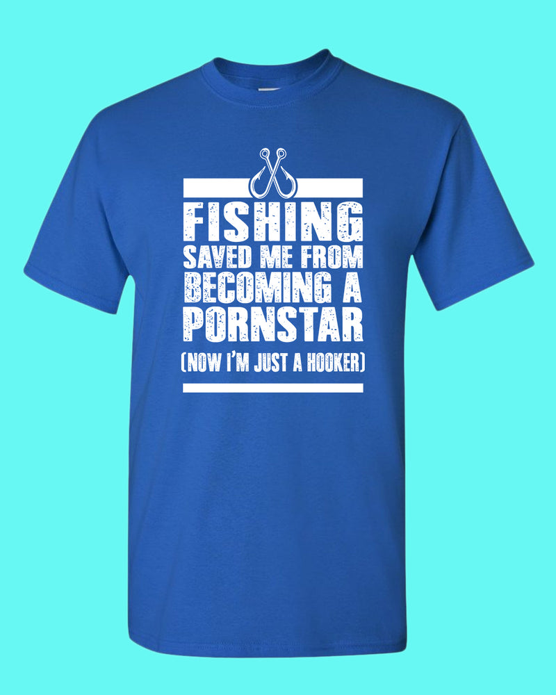 Fishing save me from becoming a P*** star shirt, funny fisherman shirt - Fivestartees