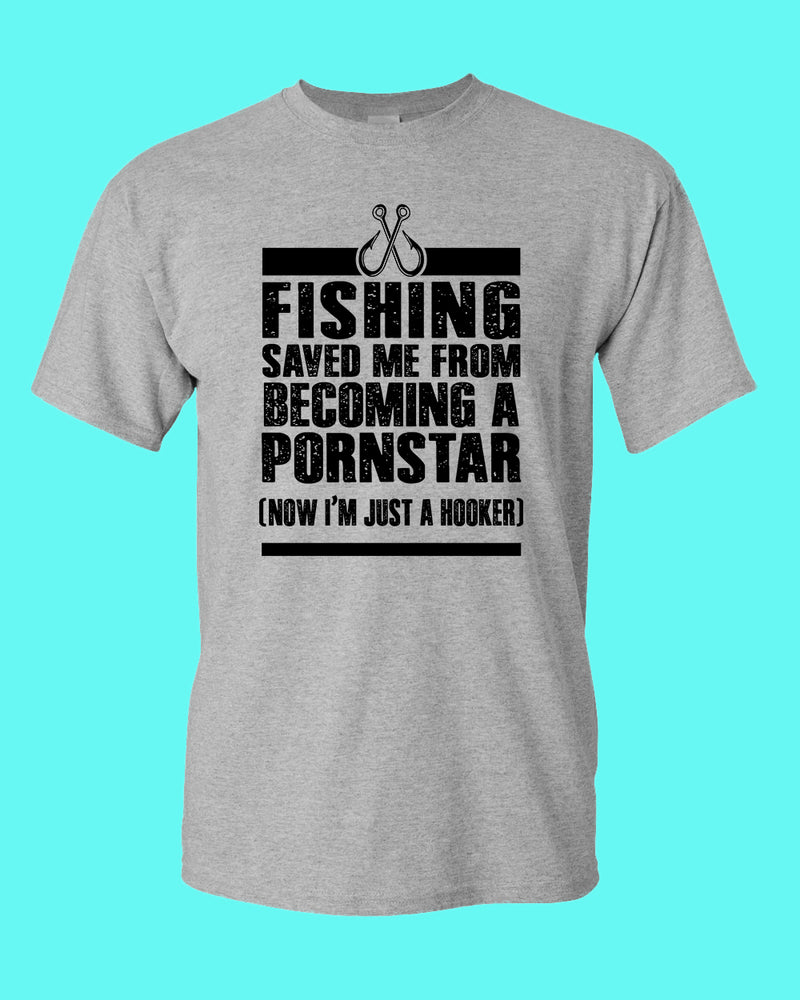 Fishing save me from becoming a P*** star shirt, funny fisherman shirt - Fivestartees