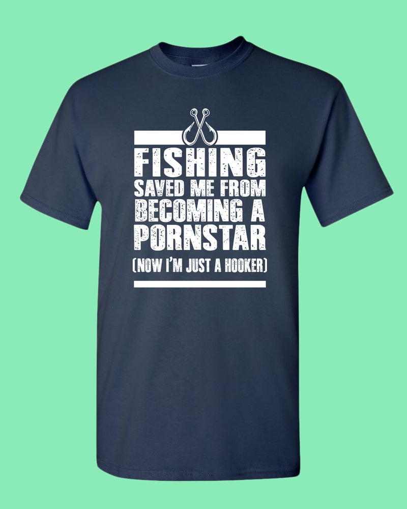 Fishing save me from becoming a P*** star shirt, funny fisherman shirt - Fivestartees