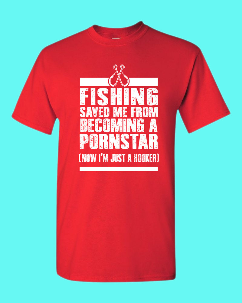 Fishing save me from becoming a P*** star shirt, funny fisherman shirt - Fivestartees