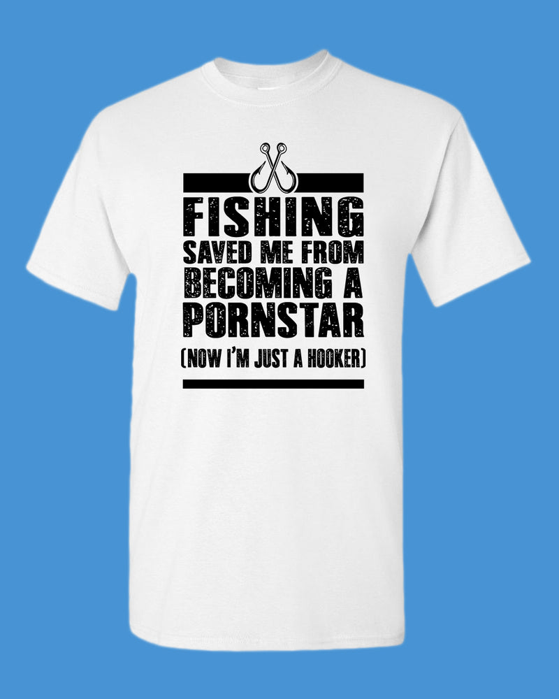 Fishing save me from becoming a P*** star shirt, funny fisherman shirt - Fivestartees