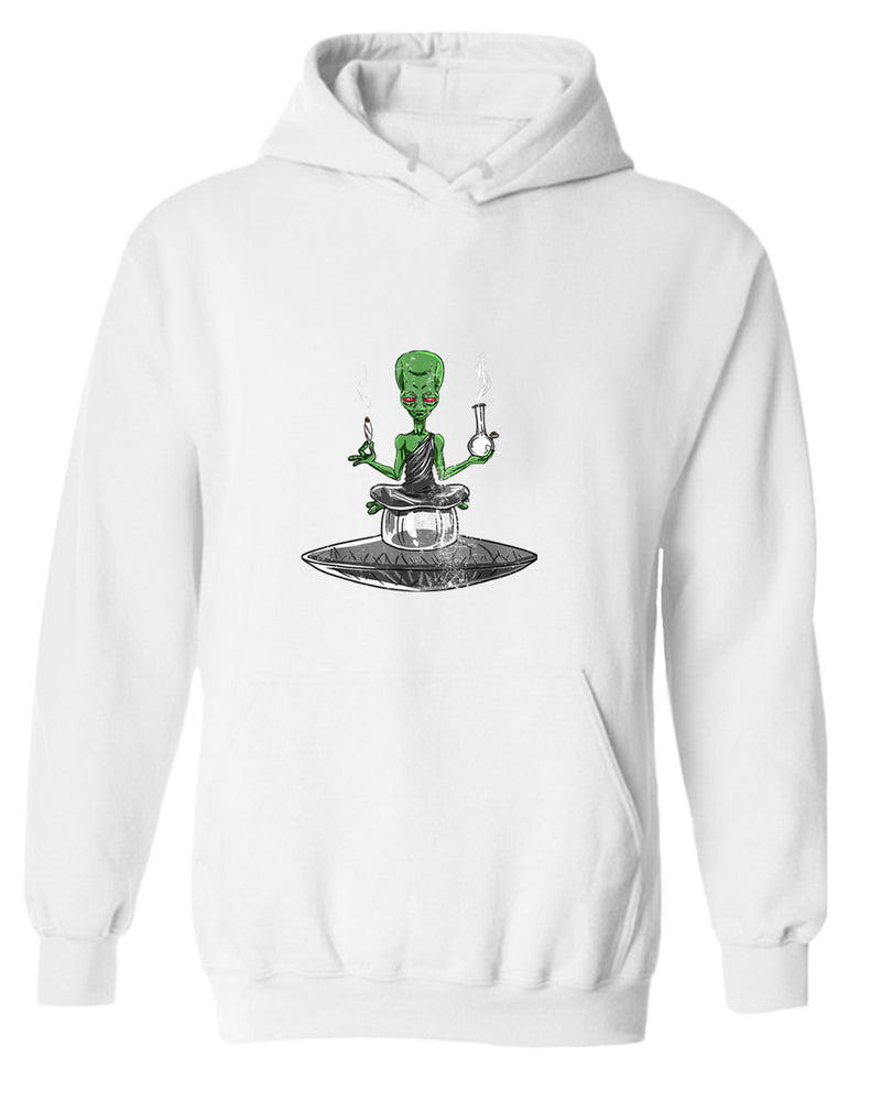 Alien meditation hoodie, smoke hoodies - Fivestartees