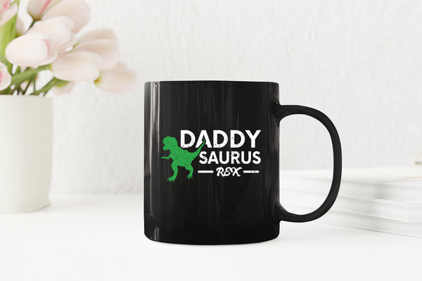 Daddy saurus rec Coffee Mug, dinosaur daddy Coffee Mug - Fivestartees