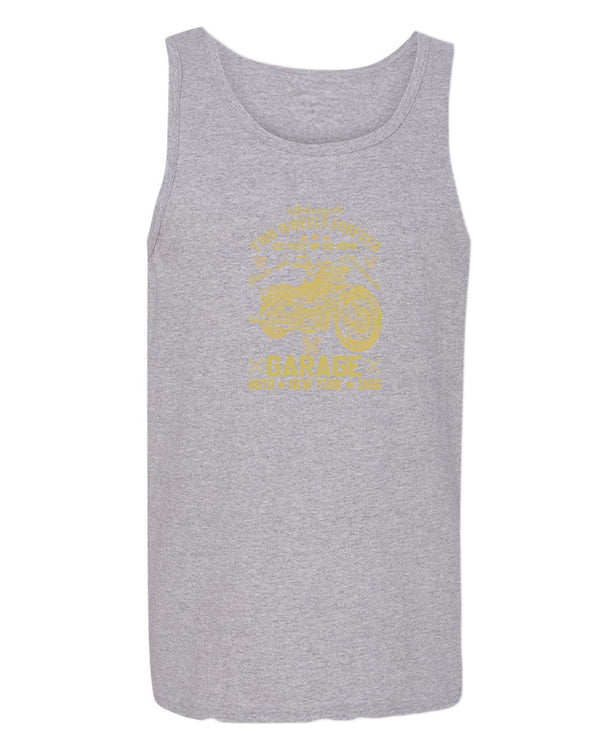 Motorcycle two wheels forever tank top, garage tank tops - Fivestartees