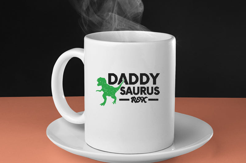 Daddy saurus rec Coffee Mug, dinosaur daddy Coffee Mug - Fivestartees