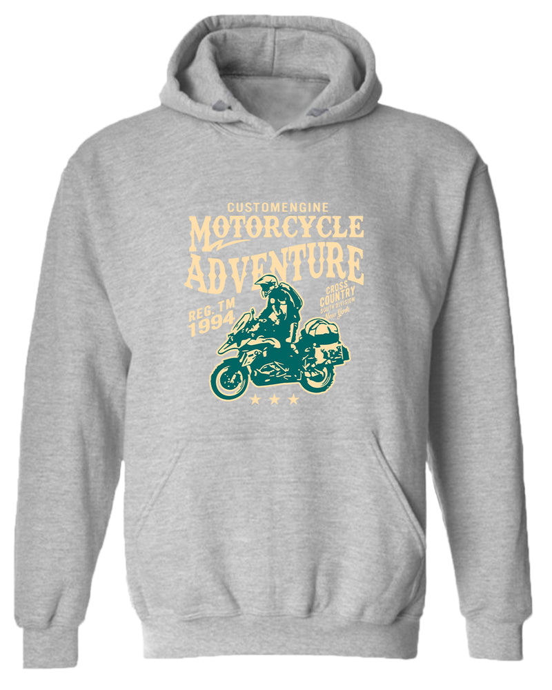 Motorcycle adventure cross country hoodie - Fivestartees