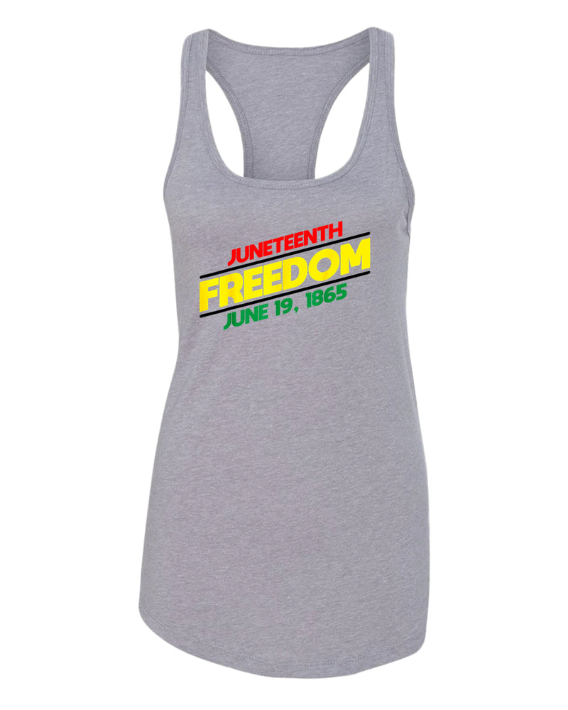 Juneteenth freedom tank top dash design - Fivestartees