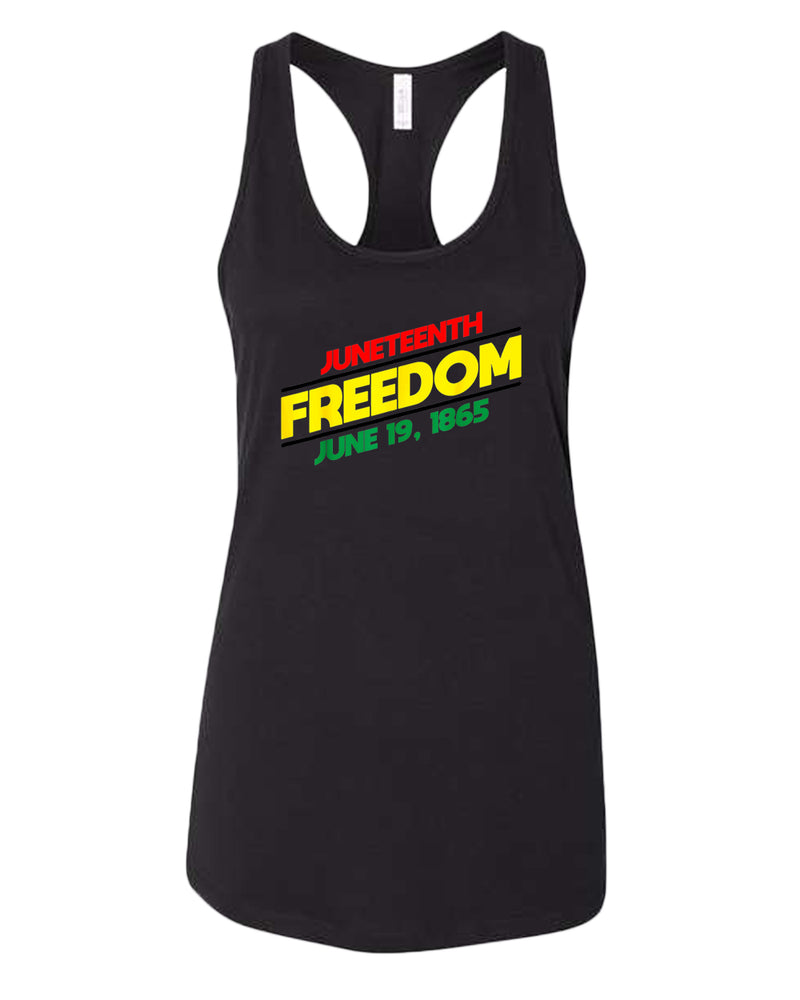 Juneteenth freedom tank top dash design - Fivestartees