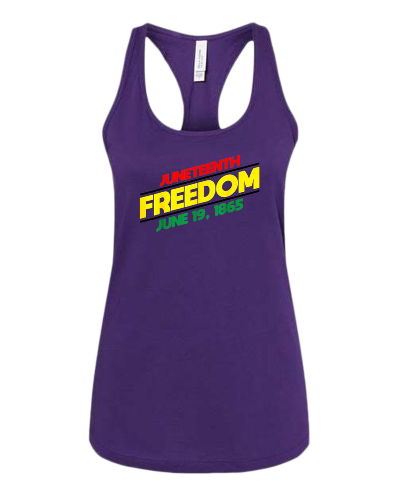 Juneteenth freedom tank top dash design - Fivestartees