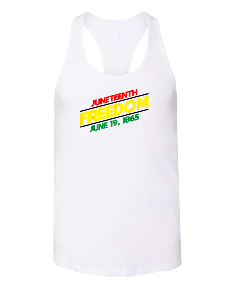 Juneteenth freedom tank top dash design - Fivestartees