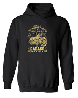 Motorcycle two wheels forever hoodie, garage hoodies - Fivestartees