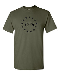 Show Your Patriotism with Our 1776 Betsy Ross Star T-Shirt - Perfect for Freedom-Loving Americans! - Fivestartees