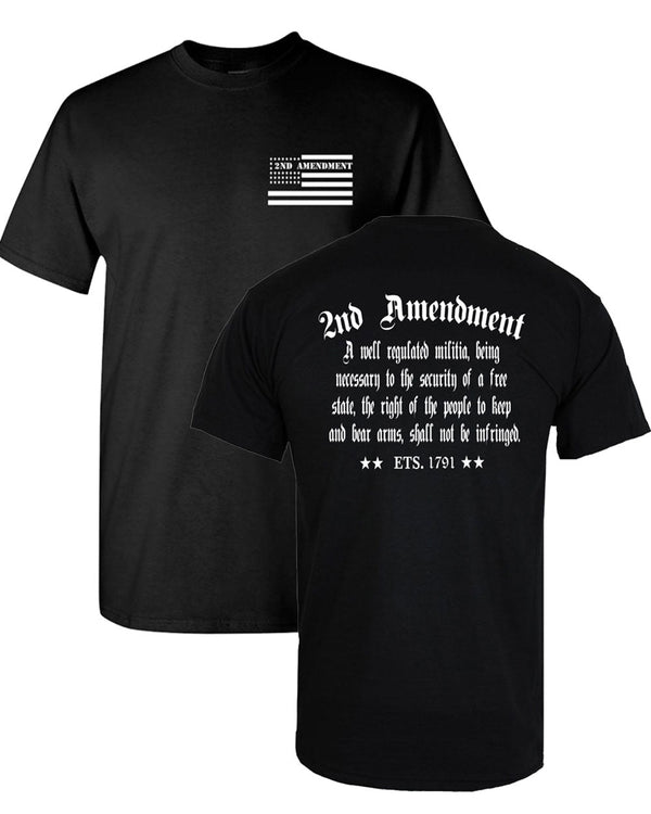1791 2nd Amendment law t-shirt freedom t-shirt Fivestartees