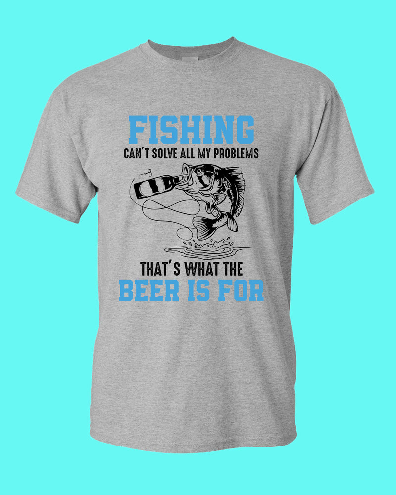 Fishing can't solve all my problems shirt, funny fishing t-shirt - Fivestartees