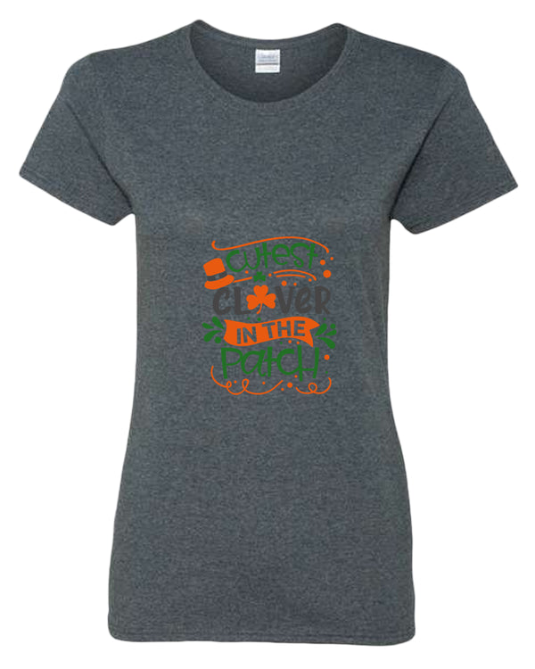 Cutest clever in the patch t-shirt women st patrick's day t-shirt - Fivestartees