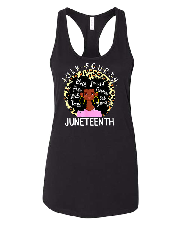Black queen freedom tank top juneteenth tank tops - Fivestartees