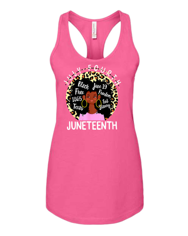 Black queen freedom tank top juneteenth tank tops - Fivestartees