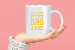 My jokes are officially dad jokes Coffee Mug, father's day Coffee Mug - Fivestartees
