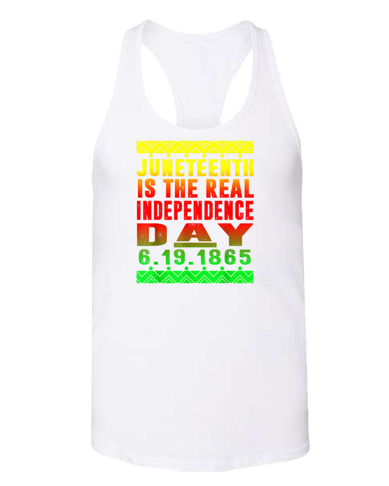 6-19-1865 real independence day tank top - Fivestartees