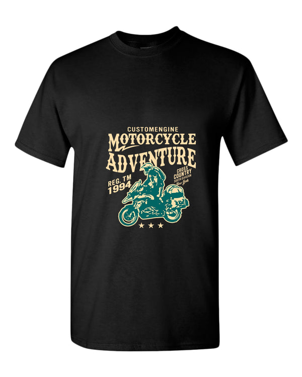 Motorcycle adventure cross country t-shirt - Fivestartees