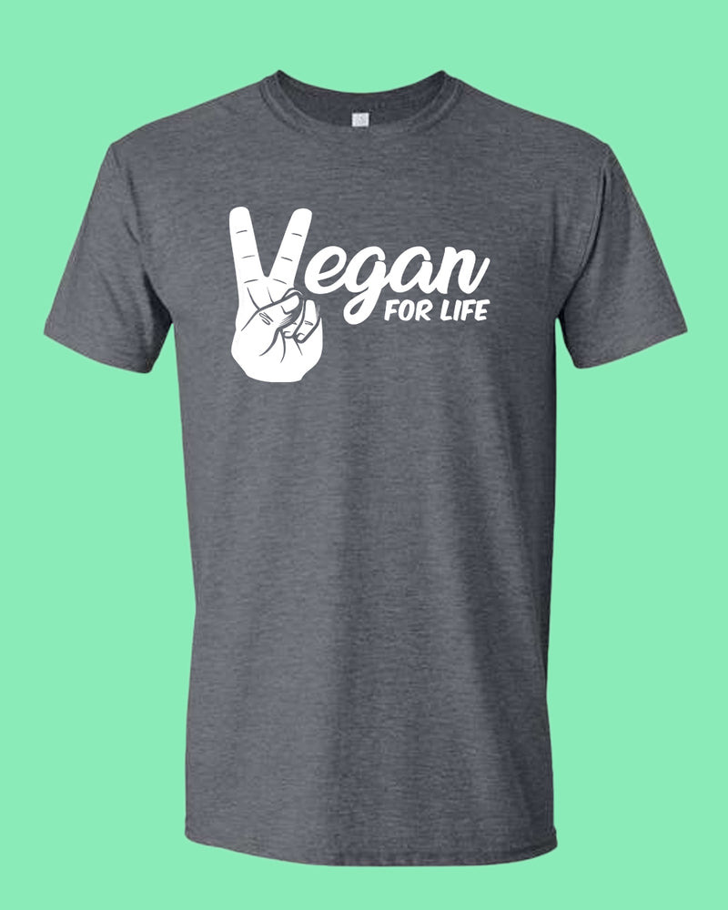 Vegan for Life T-shirt, vegetarian shirt - Fivestartees