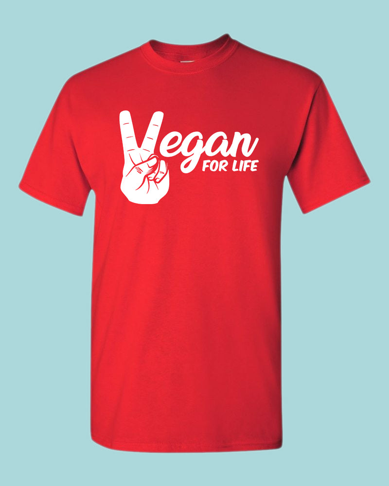 Vegan for Life T-shirt, vegetarian shirt - Fivestartees