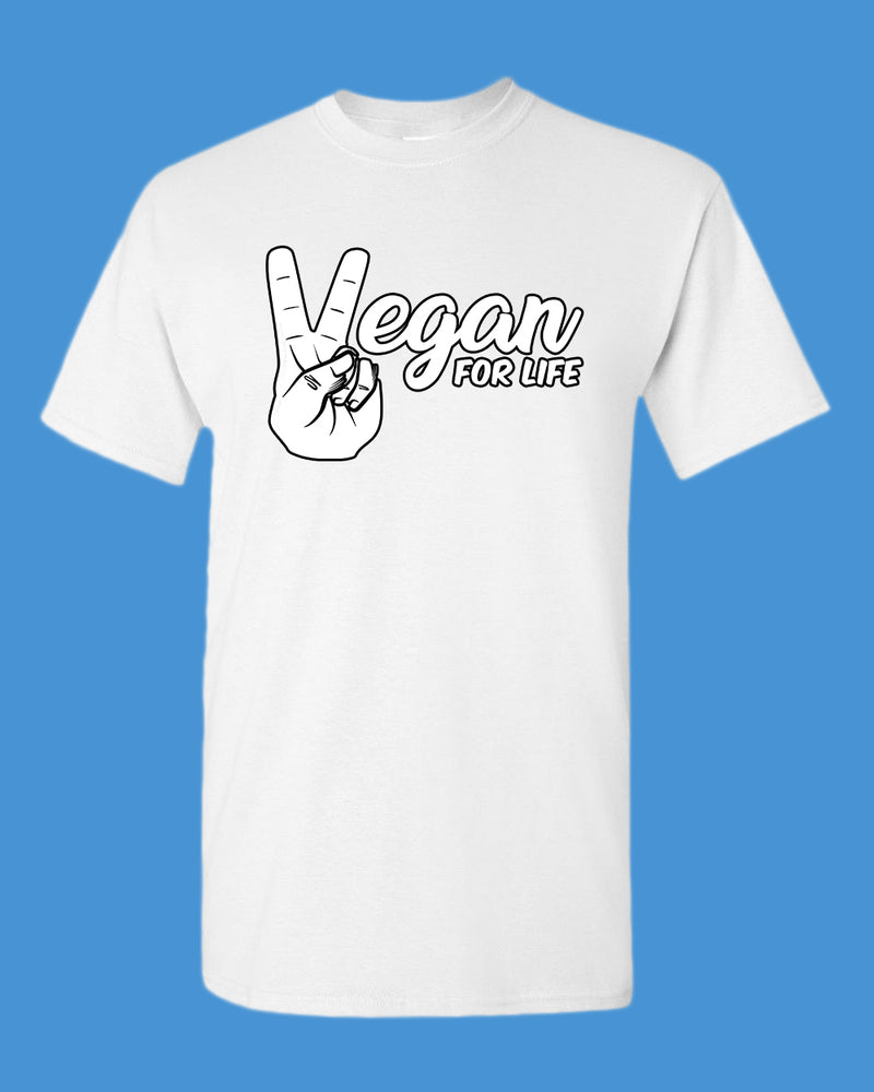 Vegan for Life T-shirt, vegetarian shirt - Fivestartees