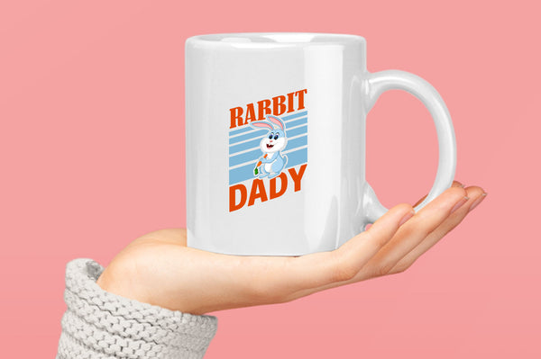 Rabbit dady Coffee Mug, funny Coffee Mugs, daddy Coffee Mug - Fivestartees