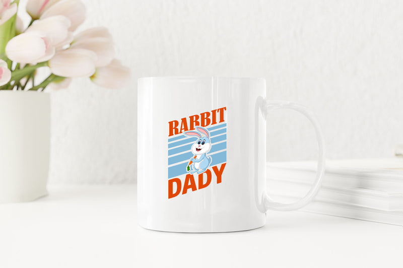 Rabbit dady Coffee Mug, funny Coffee Mugs, daddy Coffee Mug - Fivestartees