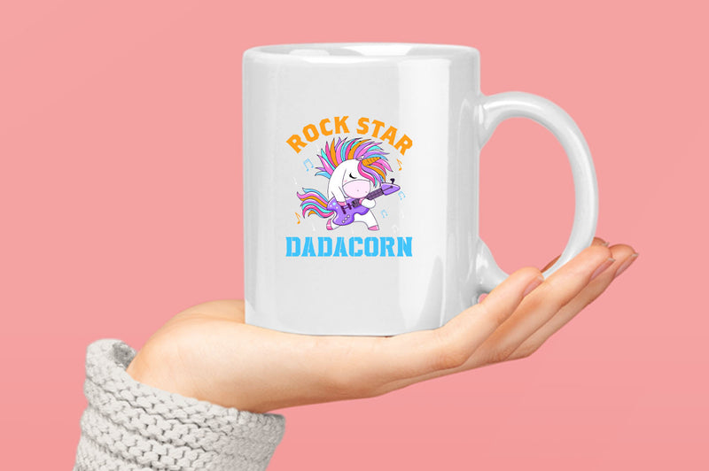 Rockstar dadacorn Coffee Mug, dad of girl Coffee Mug - Fivestartees