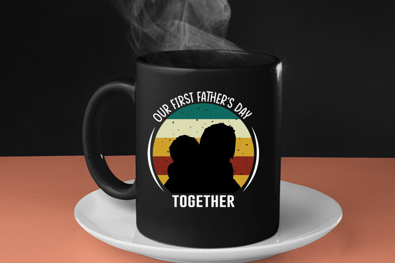 Our first father's day together Coffee Mug, daddy and kid Coffee Mug - Fivestartees