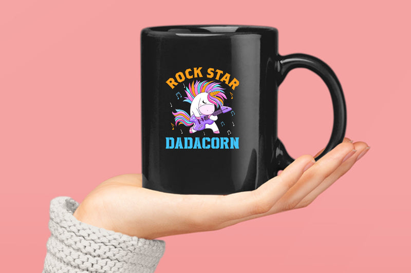 Rockstar dadacorn Coffee Mug, dad of girl Coffee Mug - Fivestartees