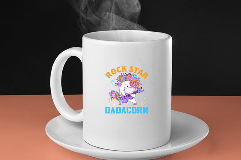 Rockstar dadacorn Coffee Mug, dad of girl Coffee Mug - Fivestartees