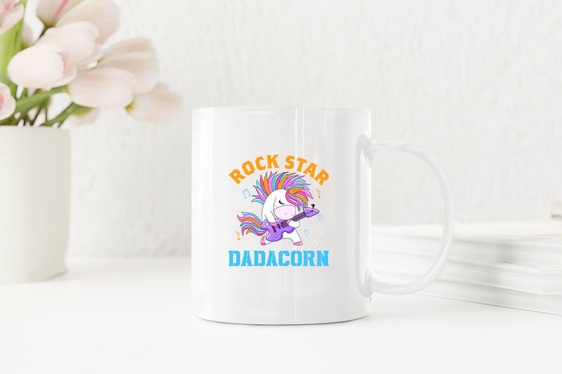 Rockstar dadacorn Coffee Mug, dad of girl Coffee Mug - Fivestartees