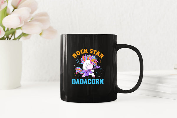 Rockstar dadacorn Coffee Mug, dad of girl Coffee Mug - Fivestartees